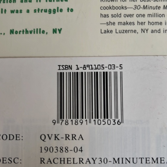 Rachael Ray 30 Minute Meals Cookbook NWT - Picture 4 of 4